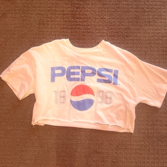 Pepsi Tops - Pepsi Kids White and Blue Logo Tee